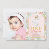 ADD PHOTO - Some Bunny 1st Birthday招待状 招待状 (正面)