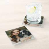 Add Poddle Photo Personalize Customize ガラスコースター (アングル)