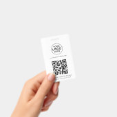 Add QR Code and Business Logo Custom バッジ (手持ち)
