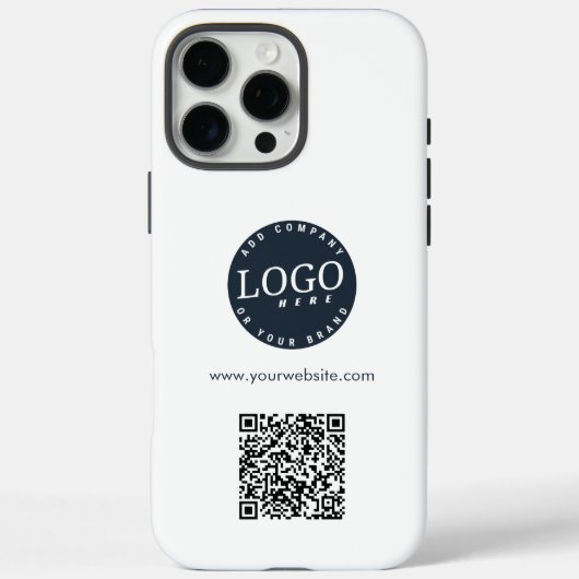 Add QR Code Business Logo and Website Modern Case-Mate iPhoneケース (裏面)