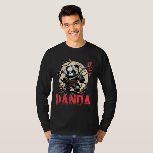 Add Samurai Panda to Japanese Art 1 Tシャツ (正面フル)