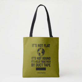 Add Text/Name Funny Tote Bag – Held by Duct Tape トートバッグ