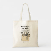 Add Text/Name Funny Tote Bag – Regrets & Rain Gear トートバッグ (裏面)