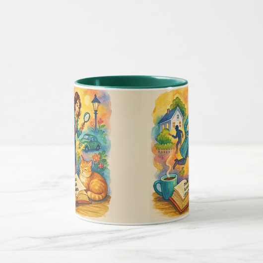 Add Text Name, Murder Mischief Coffee マグカップ (中央)