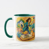 Add Text Name, Murder Mischief Coffee マグカップ (左)