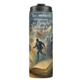 Add Text Name, Spy Mystery Action Book Novel タンブラー (正面)