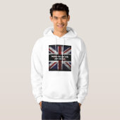Add text on English flag Throw Pillow パーカ (正面フル)