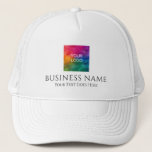 Add Upload Business Company Logo Personalized キャップ<br><div class="desc">Add Upload Business Company Logo Personalized Template Trucker Hat.</div>