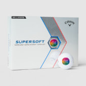 Add Upload Logo Here Template Callaway Supersoft ゴルフボール (パッケージング)