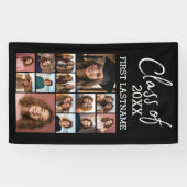 ADD YEARクラス – 卒業ブラック – 14写真 横断幕 (横)