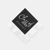 ADD YEAR卒業パーティーのクラス 縁ありカクテルナプキン (角)