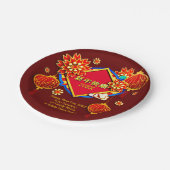 Add Year Edit Name文字中国のNew Year 20XX 7" ペーパープレート (アングル)