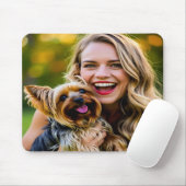 Add Yorkshire Terrier Photo Personalize マウスパッド (マウス)