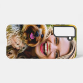 Add Yorkshire Terrier Photo Personalize Samsung Galaxyケース (裏面横)