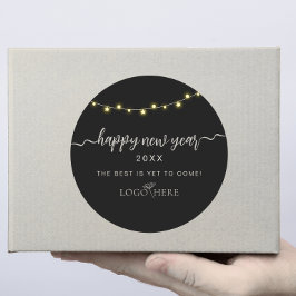 Add you logo business new years  ラウンドシール