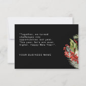 Add you logo business new years cards for employee サンキューカード (裏面)