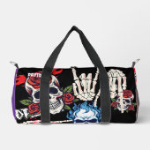 Add you name streetart illustrations Spooky black ダッフルバッグ (正面)