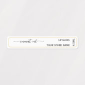 Add Your Brand Gold Border Product Labels ラベル (デザイン1)