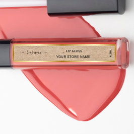 Add Your Brand Gold kraft lip balm labels ラベル
