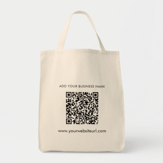 Add Your Business Website QR Code トートバッグ (正面)