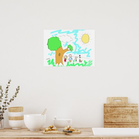 Add your Children's Artwork to this  ポスター (キッチン)