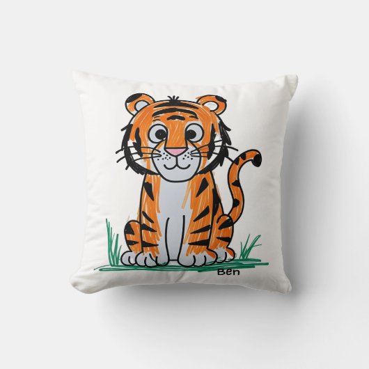 Add Your Child's Artwork to Home Decor  クッション (正面)