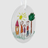Add your Child's Artwork to this  オーナメント (正面)