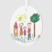 Add your Child's Artwork to this  オーナメント (正面)