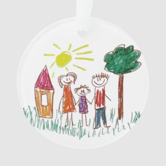 Add your Child's Artwork to this  オーナメント (正面)