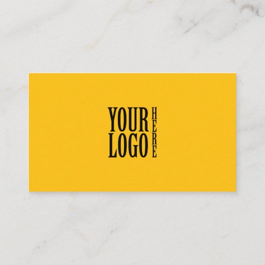 Add your custom logo circle professional black Gol 名刺 (裏面)