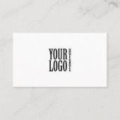 Add your custom logo circle professional White 名刺 (裏面)