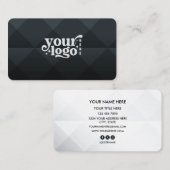 Add your custom logo to professional business card 名刺 (正面/裏面)