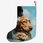 Add Your Custom Photo Dog Pets スモールクリスマスストッキング (裏面)
