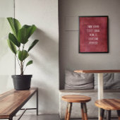 Add Your Custom Text Deep Burgundy Red Grunge ポスター