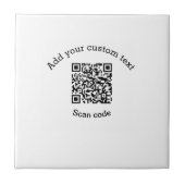 Add your custom text scan QR code business  タイル (正面)