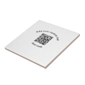 Add your custom text scan QR code business  タイル (側面)