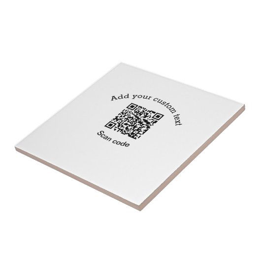 Add your custom text scan QR code business  タイル (側面)