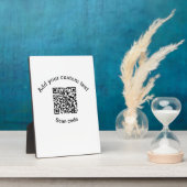 Add your custom text scan QR code business  フォトプラーク (側面)