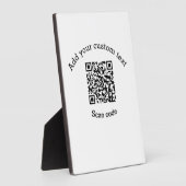 Add your custom text scan QR code business  フォトプラーク (側面)