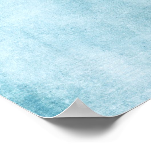 Add Your Custom Text Subtle Teal Grunge ポスター (角)