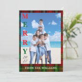 Add Your Image Custom Tartan Background シーズンカード (スタンド正面)