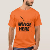 Add Your Image or Design Custom Orange  Tシャツ (正面)