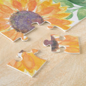 Add Your inspirational Motivational Quote Floral ジグソーパズル (側面)