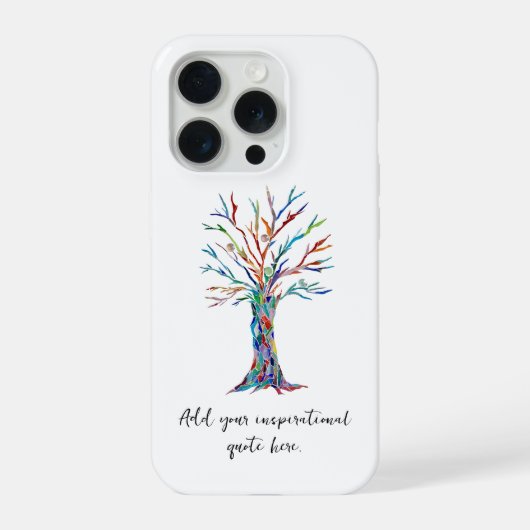 Add Your Inspirational Quote  iPhoneケース (裏面)