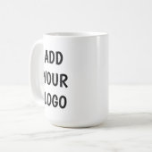 ADD YOUR LOGO コーヒーマグカップ (正面左)