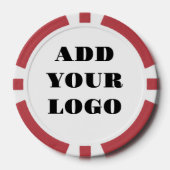 ADD YOUR LOGO ポーカーチップ (正面)