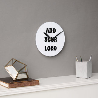 ADD YOUR LOGO ラウンド壁時計