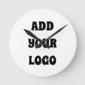 ADD YOUR LOGO ラウンド壁時計 (正面)