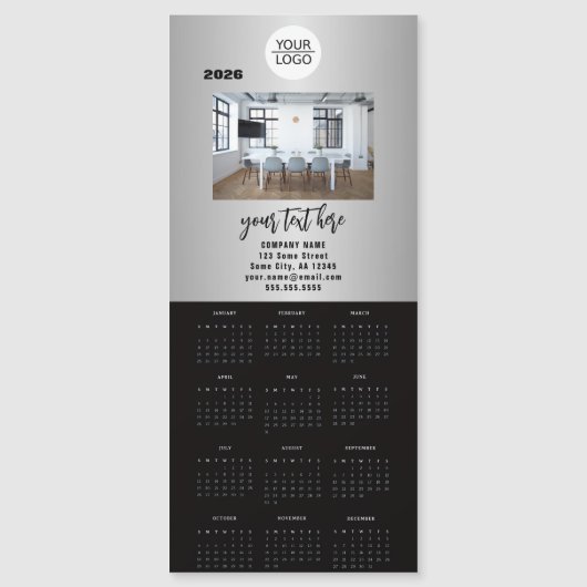 Add your Logo 2026 Calendar Company Photo (正面)