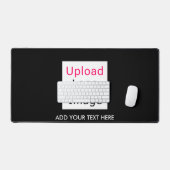 Add Your Logo and Custom Text Modern Business Chic デスクマット (キーボード&マウス)